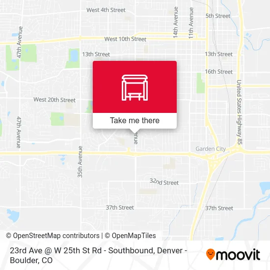 23rd Ave @ W 25th St Rd - Southbound map
