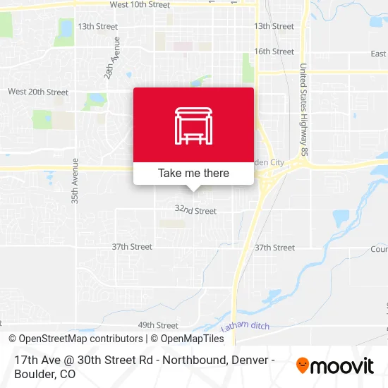 17th Ave @ 30th Street Rd - Northbound map