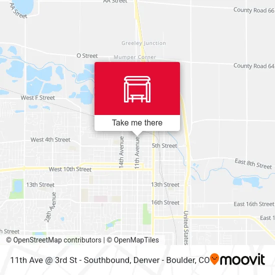 11th Ave @ 3rd St - Southbound map