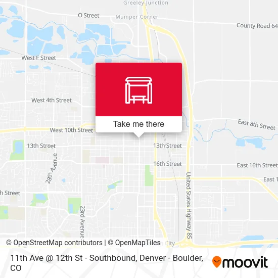 11th Ave @ 12th St - Southbound map