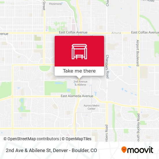 2nd Ave & Abilene St map