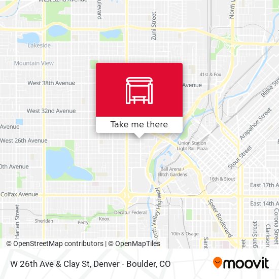 W 26th Ave & Clay St map