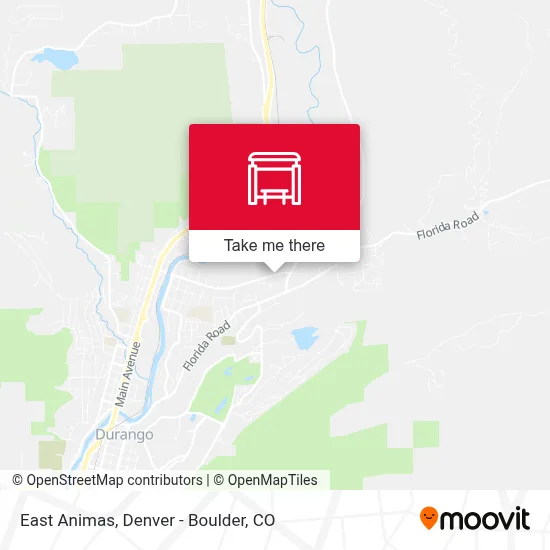 East Animas map