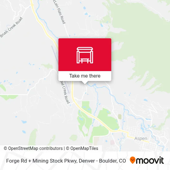 Forge Rd + Mining Stock Pkwy map