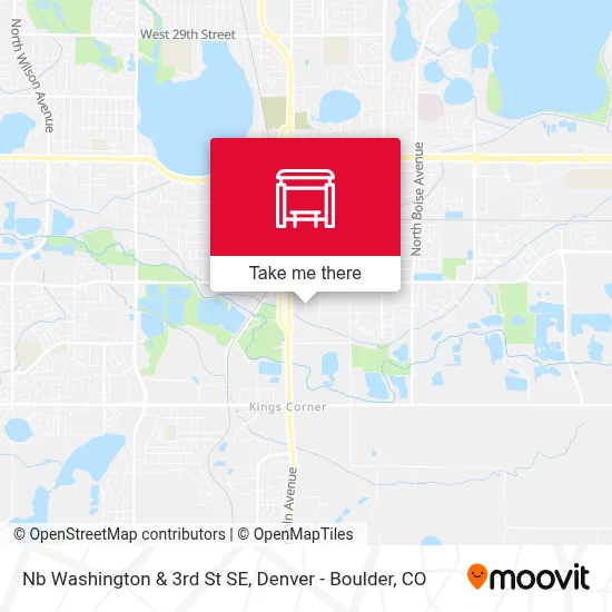 Nb Washington & 3rd St SE map