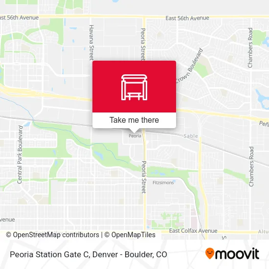 Peoria Station Gate C map