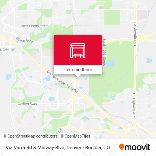 Mapa de Via Varra Rd & Midway Blvd