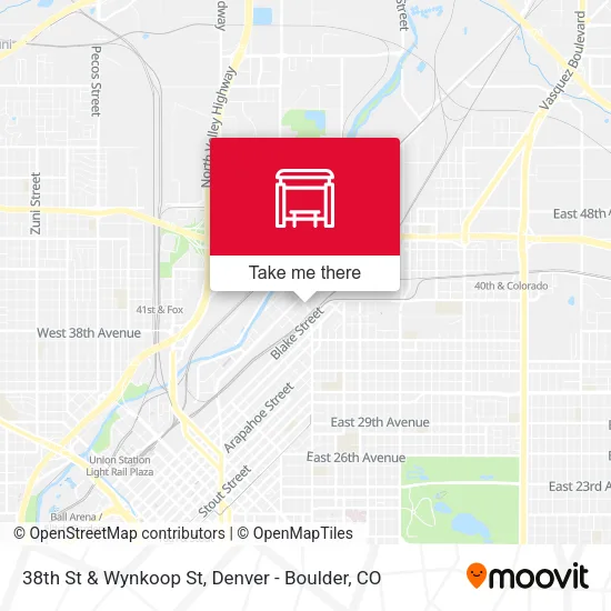 Mapa de 38th St & Wynkoop St