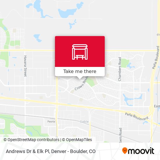 Andrews Dr & Elk Pl map