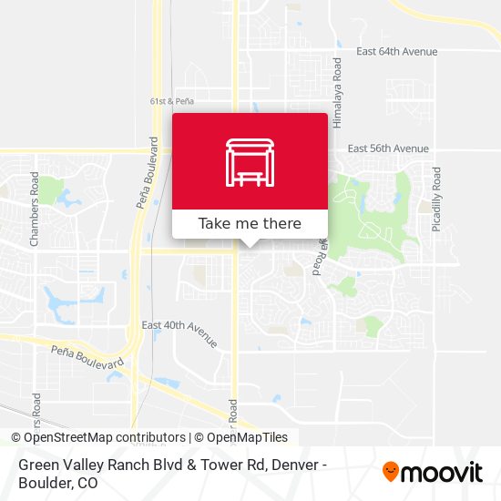 Mapa de Green Valley Ranch Blvd & Tower Rd