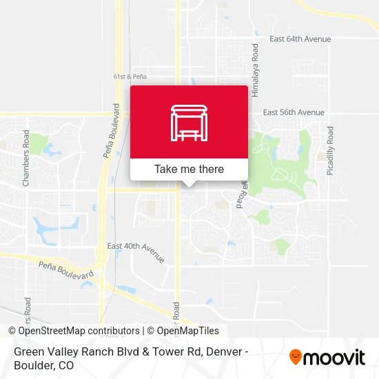 Mapa de Green Valley Ranch Blvd & Tower Rd
