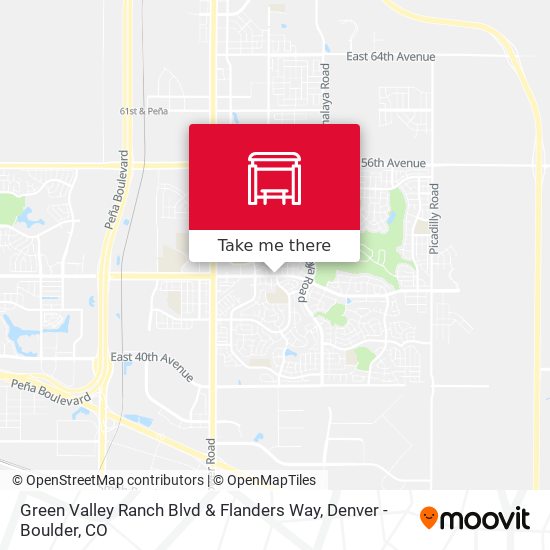 Mapa de Green Valley Ranch Blvd & Flanders Way