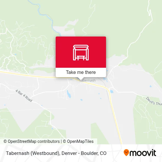 Tabernash (Westbound) map
