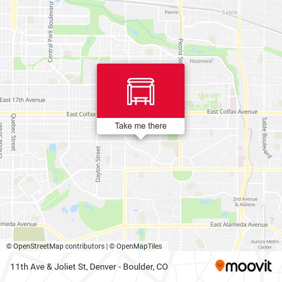 11th Ave & Joliet St map