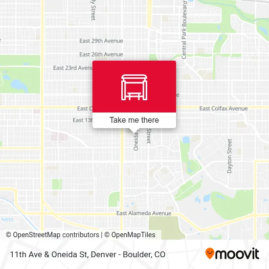 11th Ave & Oneida St map