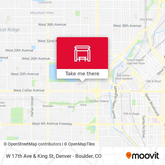 W 17th Ave & King St map