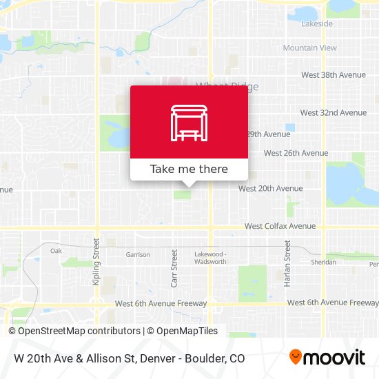 W 20th Ave & Allison St map
