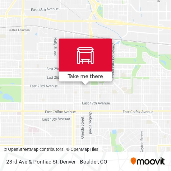 23rd Ave & Pontiac St map