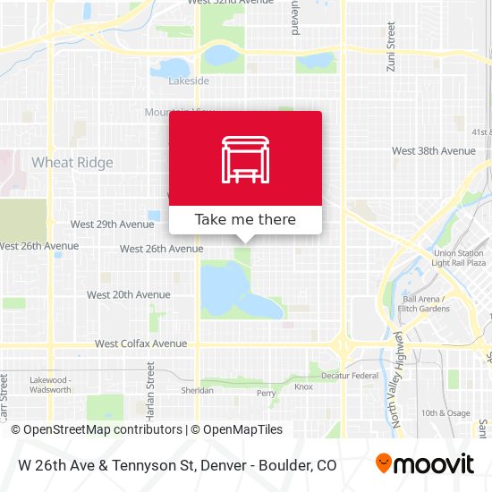 W 26th Ave & Tennyson St map