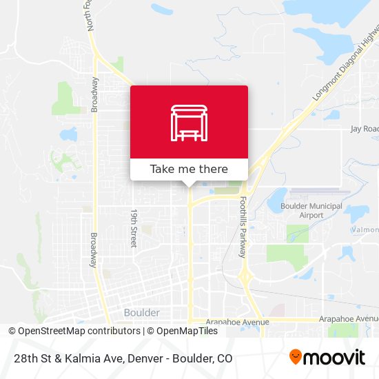28th St & Kalmia Ave map