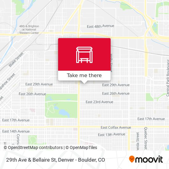 29th Ave & Bellaire St map