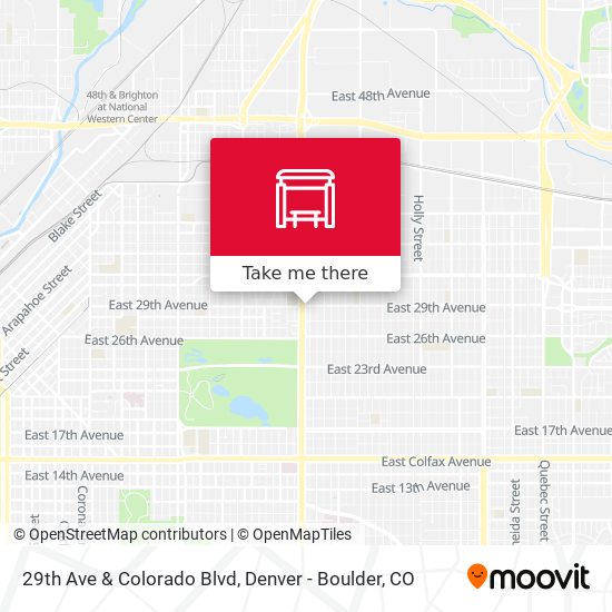 Mapa de 29th Ave & Colorado Blvd