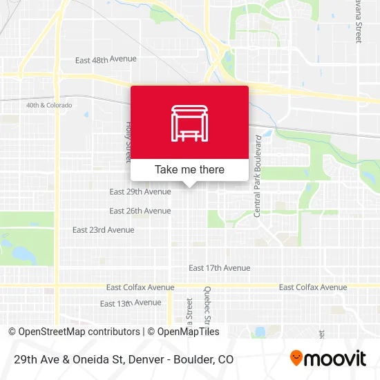 29th Ave & Oneida St map