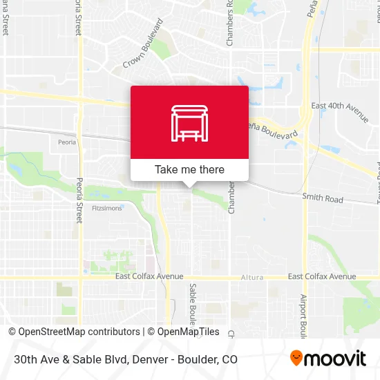 30th Ave & Sable Blvd map