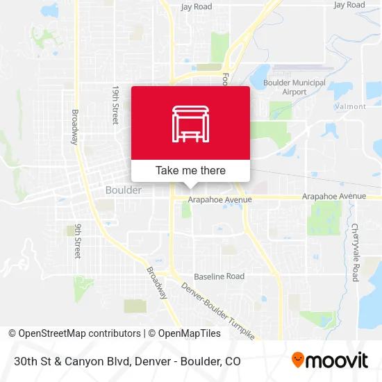 Mapa de 30th St & Canyon Blvd