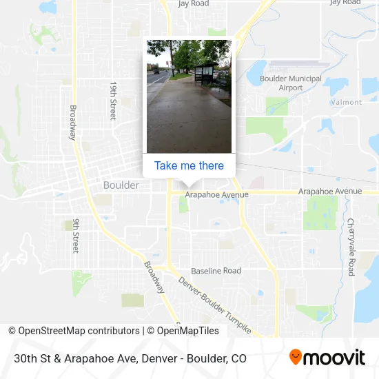 Mapa de 30th St & Arapahoe Ave
