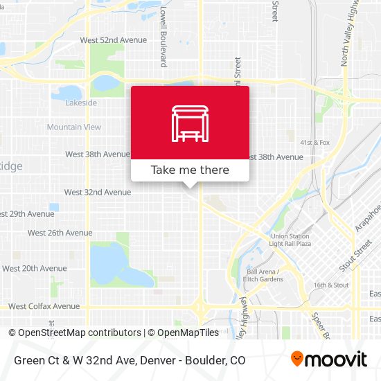 Mapa de Green Ct & W 32nd Ave