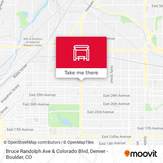 Bruce Randolph Ave & Colorado Blvd map