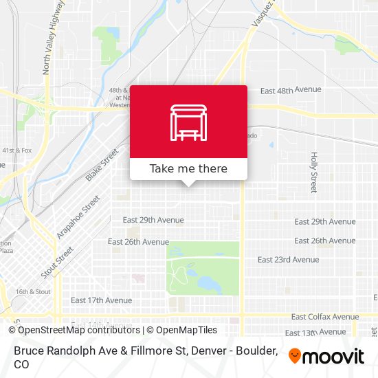 Bruce Randolph Ave & Fillmore St map