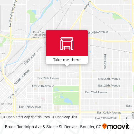 Bruce Randolph Ave & Steele St map