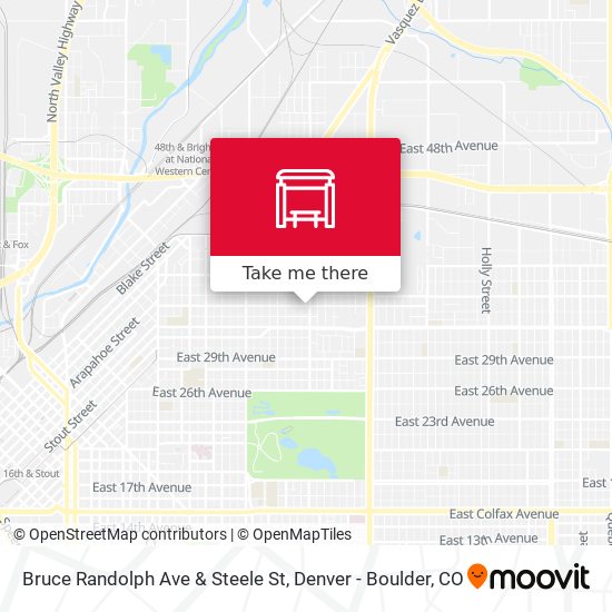 Bruce Randolph Ave & Steele St map