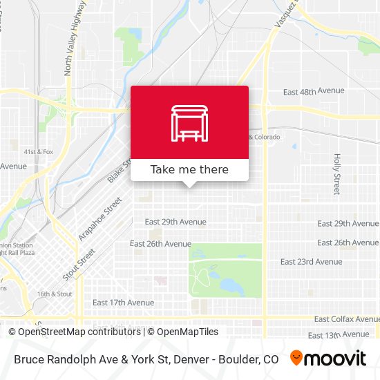 Bruce Randolph Ave & York St map