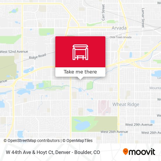 W 44th Ave & Hoyt Ct map