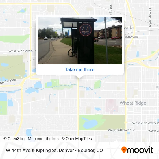 W 44th Ave & Kipling St map