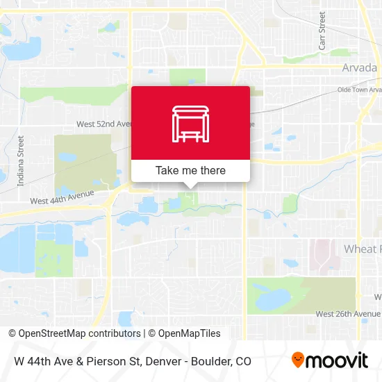 W 44th Ave & Pierson St map