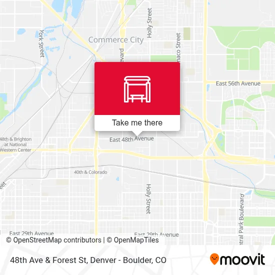48th Ave & Forest St map
