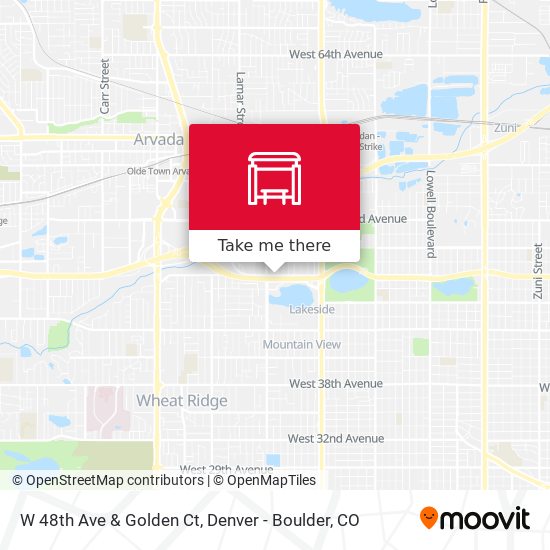 W 48th Ave & Golden Ct map