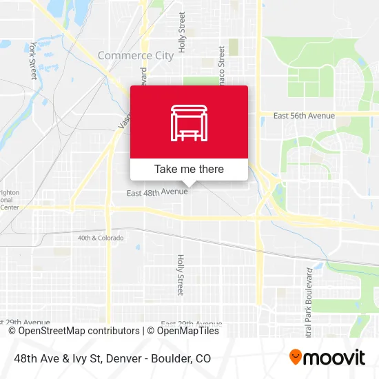 48th Ave & Ivy St map