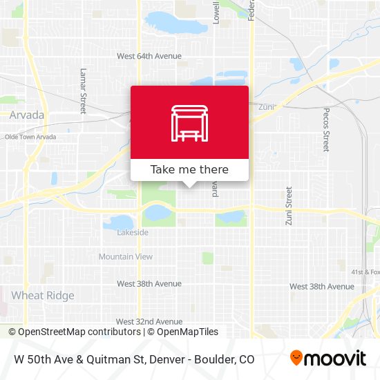 W 50th Ave & Quitman St map