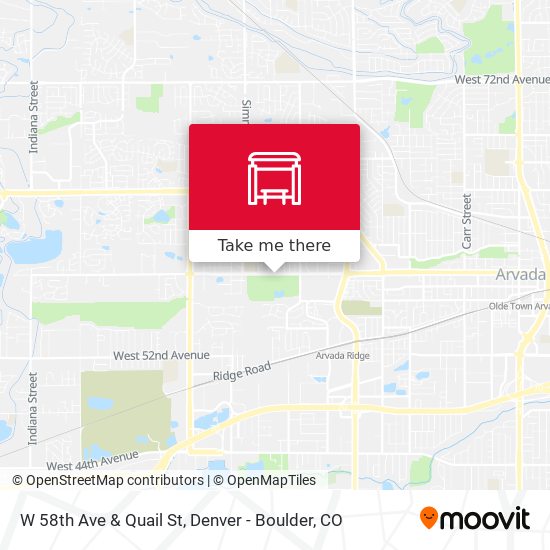 W 58th Ave & Quail St map
