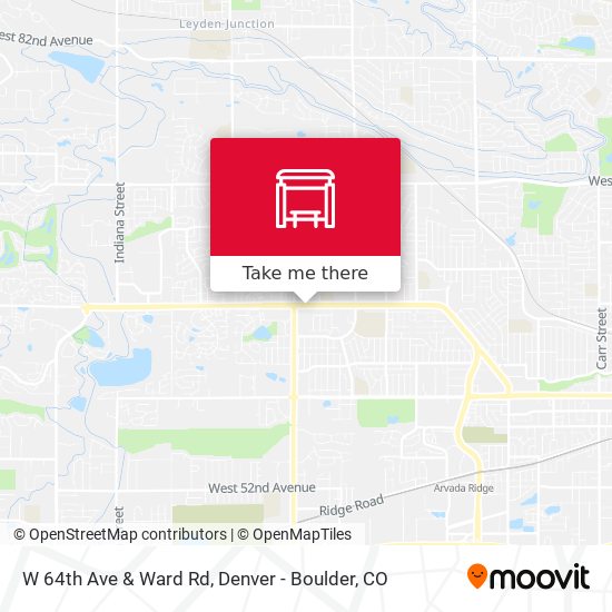 W 64th Ave & Ward Rd map