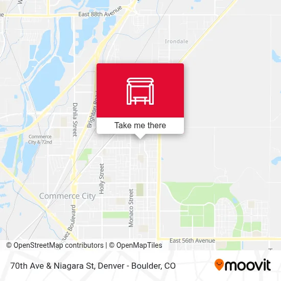 70th Ave & Niagara St map