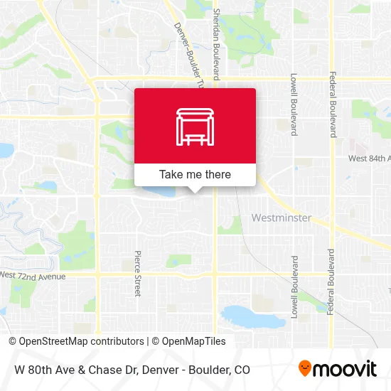 W 80th Ave & Chase Dr map