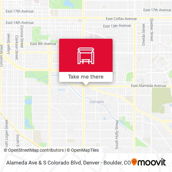 Alameda Ave & S Colorado Blvd map