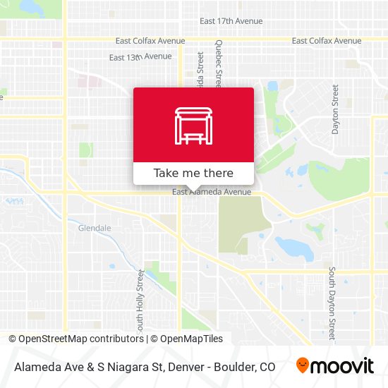 Alameda Ave & S Niagara St map