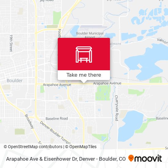 Arapahoe Ave & Eisenhower Dr map